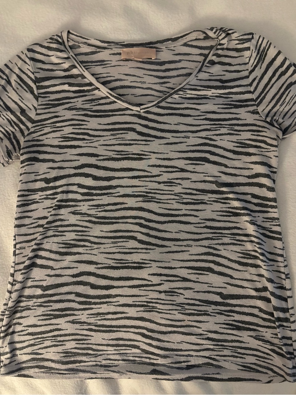 Y2K zebra tee
